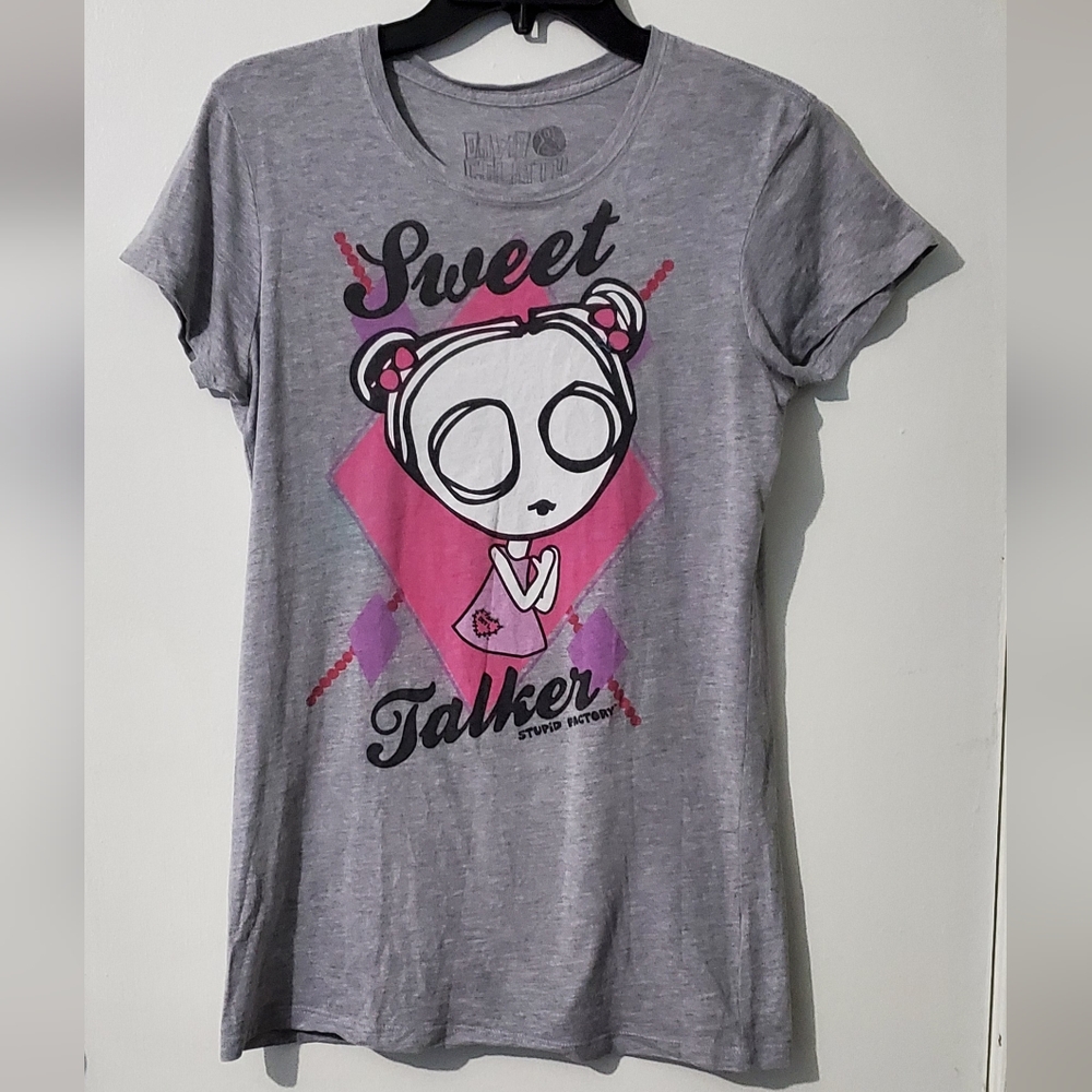 2000s, Stupid Factory graphic tee "Sweet Talker" in used condition